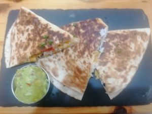 Quesadillas at Beats & Burritos in Lagos