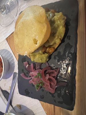 Chickpea Gordita   at Beats & Burritos in Lagos