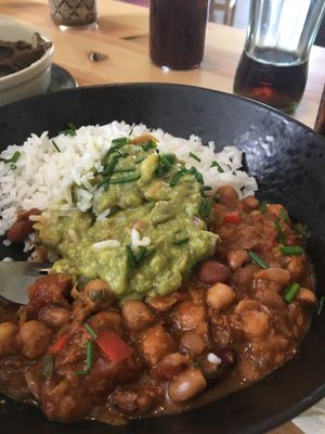 Mixed bean chilli at Beats & Burritos in Lagos