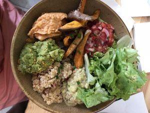 Hummus bowl  at Beats & Burritos in Lagos