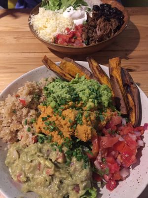 vegan hummus bowl at Beats & Burritos in Lagos
