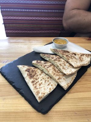 Vegan quesadillas - this is sooo good!!!!  at Beats & Burritos in Lagos