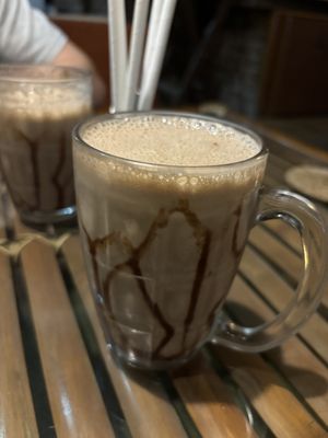 Vegan chocolate milkk  at Pure Soul Cafe in Rishikesh