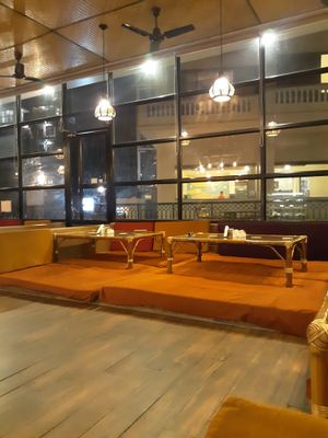 Cozy shic atmosphere. at Pure Soul Cafe in Rishikesh