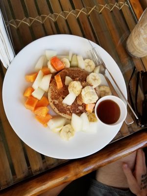 Vegan pancakes hit the spot at Pure Soul Cafe in Rishikesh
