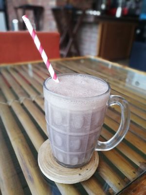 Smoothie Chocolate Addiction - was nice,. at Pure Soul Cafe in Rishikesh