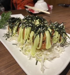 Braised handmade tofu ball with wasabi   at Hui Tien Vegetarian in Taipei