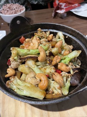 Broccoli with chili   at Hui Tien Vegetarian in Taipei