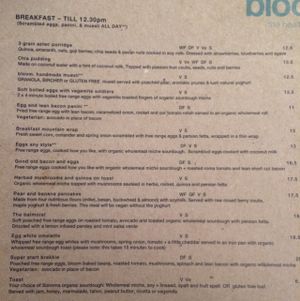 Breakfast  at Bloom in Mosman