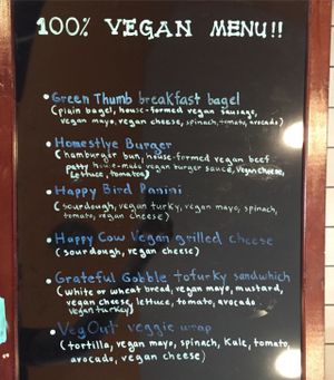 New seperate vegan menu!!! at Jolly Beans Cafe in Henderson