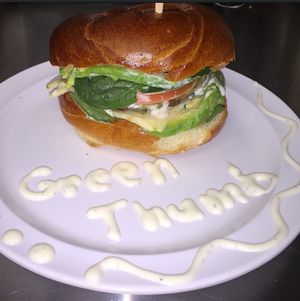 Vegan breakfast bagel at Jolly Beans Cafe in Henderson