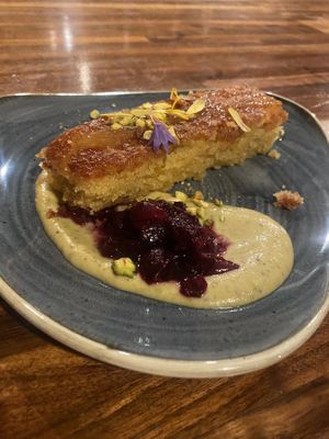 August Semolina cake  at Harvest Beat in Seattle