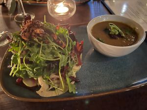 Winter 2023 - First two courses at Harvest Beat in Seattle