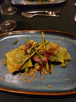 4th course: ravioli at Harvest Beat in Seattle