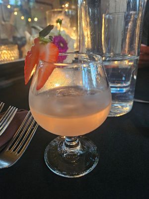 Elderflower and watermelon elixir at Harvest Beat in Seattle