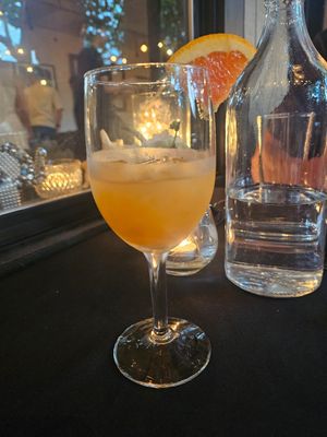 Orange elixir at Harvest Beat in Seattle