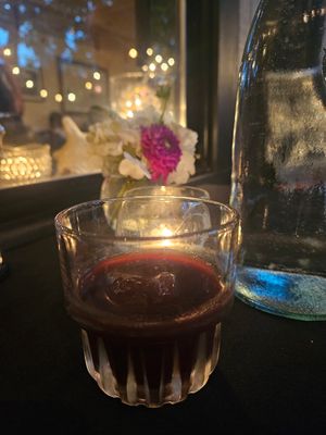 Dark cherry elixir at Harvest Beat in Seattle