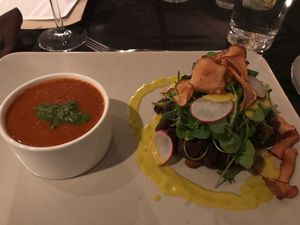 soup and salad - so good at Harvest Beat in Seattle