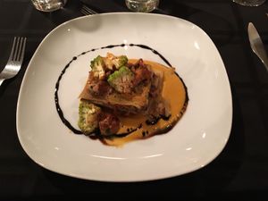 Potato and Mushroom Lasagna at Harvest Beat in Seattle