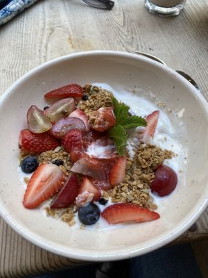 Granola with soy yoghurt  at Le Pain Quotidien - Les Halles in Paris
