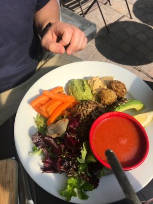 Vegan brunch option  at Le Pain Quotidien - Les Halles in Paris