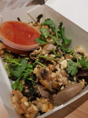 Packet eggless orh luak at Saute in Central Singapore