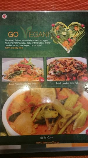 Lots of vegan choice. at Piccolo Thai Food & Wine in Isola Del Giglio