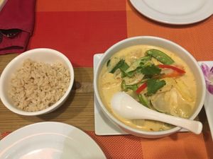 Massaman curry soup at Piccolo Thai Food & Wine in Isola Del Giglio
