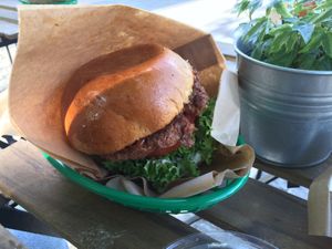 Beyond Meat Burger 👌🏻🌱 at Papuvege in Lodz