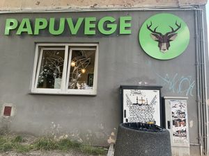 entrance at Papuvege in Lodz