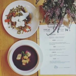 lunch :) at Porcja in Lodz