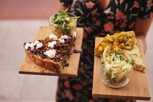 Tarty wytrawne na spodach:
- gryczano-słonecznikowym
- jaglanym at Porcja in Lodz