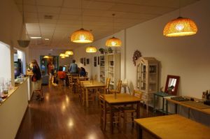 Interior (late at night, so not so busy anymore) at S'alcadena in Mallorca