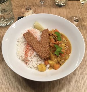 Tempeh Thai curry  at Interno TRE in Reggio Emilia
