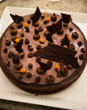 A vegan chocolate HAPPY BIRTHDAY! at Interno TRE in Reggio Emilia