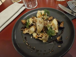Tortelli con patate ai funghi at Interno TRE in Reggio Emilia