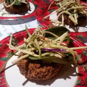 Mushroom burger at Chef Lauren Marshall in Halifax