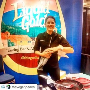 Lauren in action working for Liquid Gold at Chef Lauren Marshall in Halifax