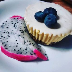 Cashew mango cheesecake at Chef Lauren Marshall in Halifax