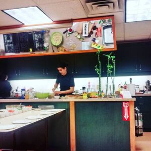 Lauren at work at Chef Lauren Marshall in Halifax