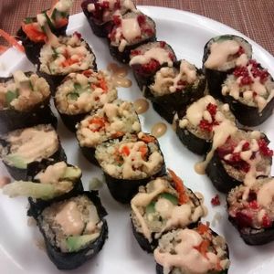 My first time making at Lauren's sushi class at Chef Lauren Marshall in Halifax