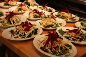 Rainbow salad at Chef Lauren Marshall in Halifax