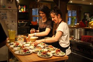Marianne and Lauren at Chef Lauren Marshall in Halifax