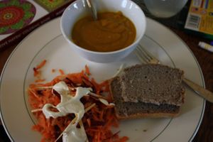 Carrot soup at Chef Lauren Marshall in Halifax