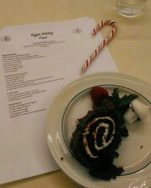 yule log at Chef Lauren Marshall in Halifax