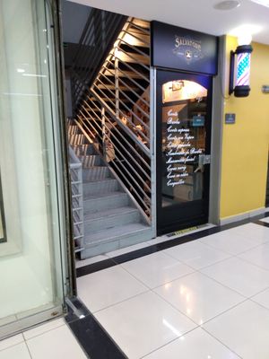 This is the second stairway to go up at Veggie Life in Medellin