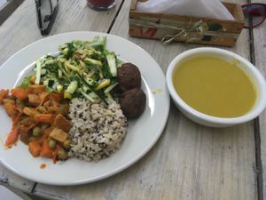 Plate of the day at Veggie Life in Medellin