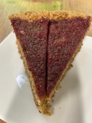 Red Fruit Cake at Veggie Life in Medellin