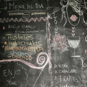 The daily specials at La Morena Bar and Restaurant in Lares