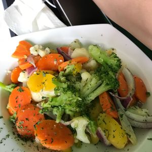 vegetales salteados - flavorful vegetables at La Morena Bar and Restaurant in Lares